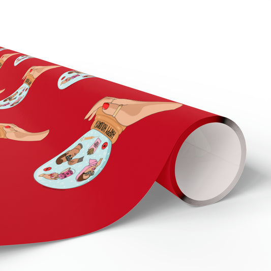 Snow Globe Wrapping Paper